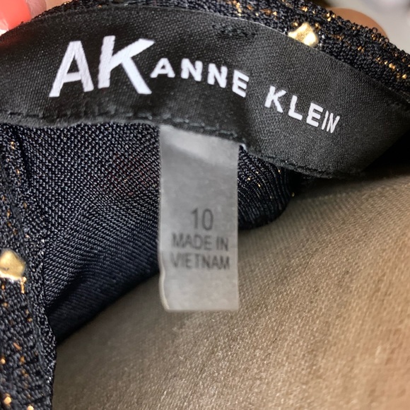 Anne Klein Gold studded Faux Wrap dress - Picture 6 of 6